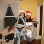 virge &amp; kt are bubble-wrapped bad santas