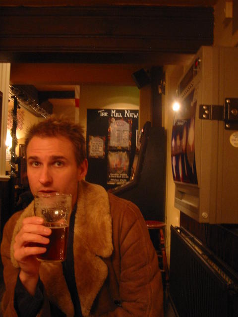 quiet pint in the Mill