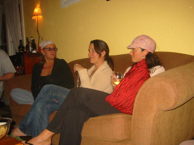 Danielle, unwisely sporting the britney cap