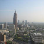 view from the marriott in downtown atlanta
