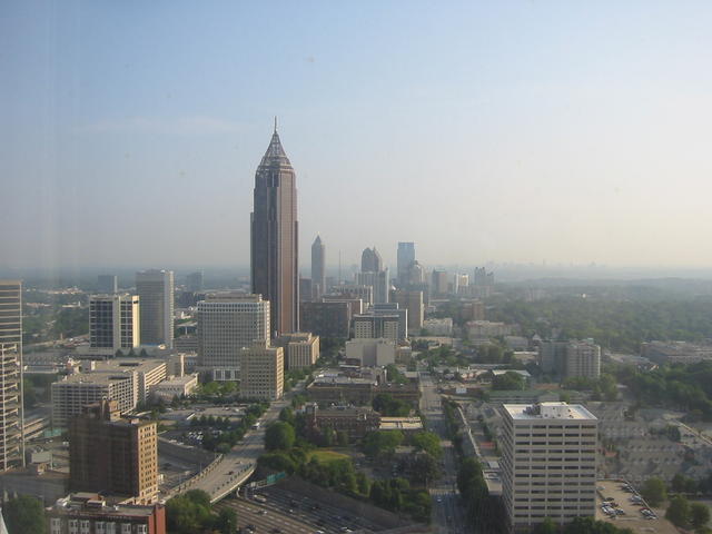 view from the marriott in downtown atlanta