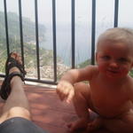 max, enjoying his new environs