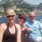 requisitioning a boat to take us from amalfi->positano