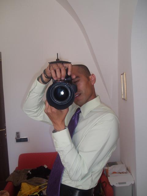 part guest, part photographer -- anthony