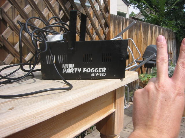 the original pearl st fog machine lives on (even after ash tossed it)