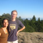 hezz arrives for stinson beach hike