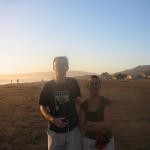 on the beach with a dodgy ice cream