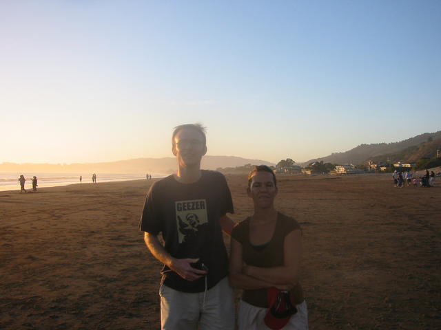 on the beach with a dodgy ice cream