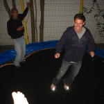 trampolening at josh bbq