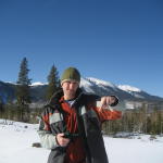 snowshoe trail in frisco nordic rec centre