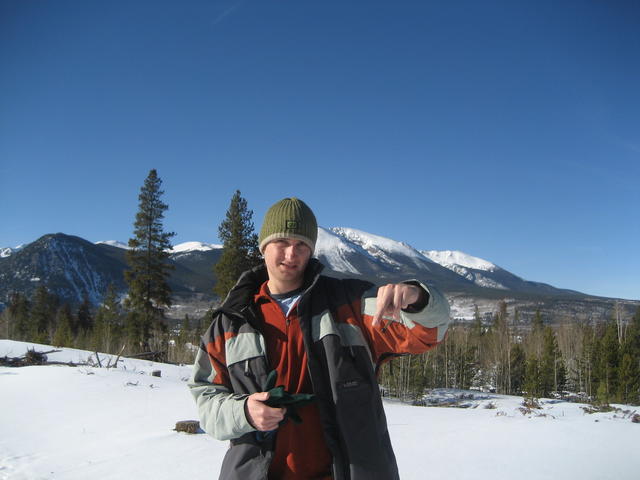 snowshoe trail in frisco nordic rec centre