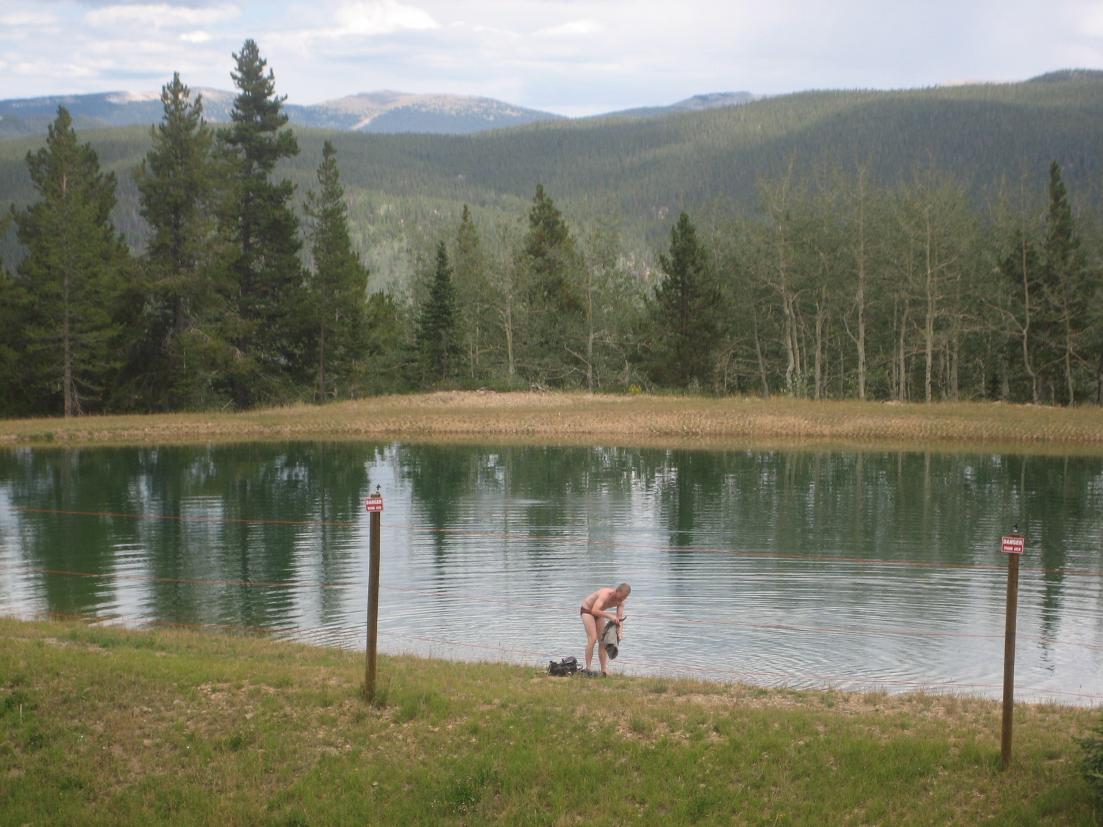 lake with mystery bubbles etc