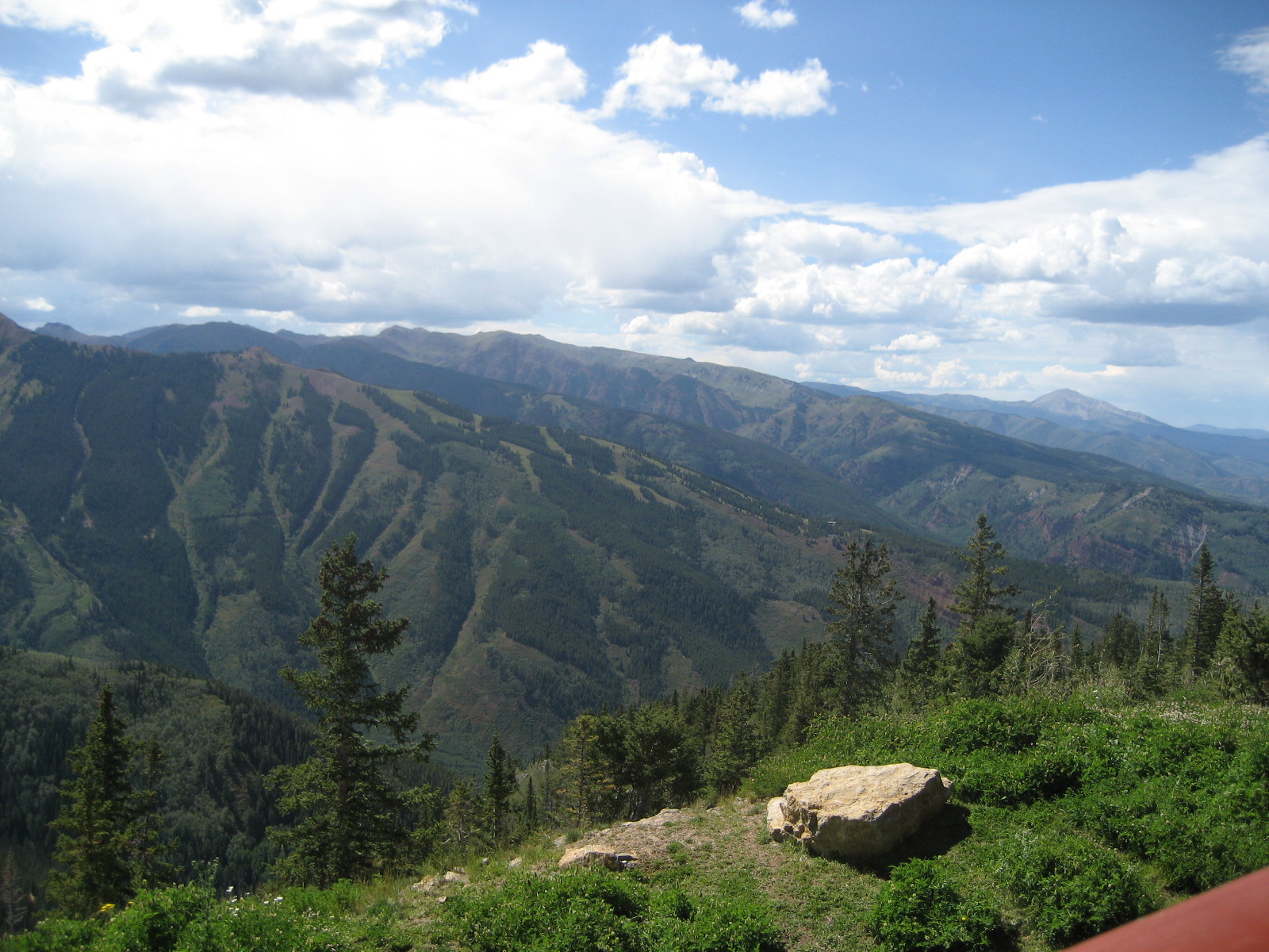 enjoying beers on aspen_sundeck