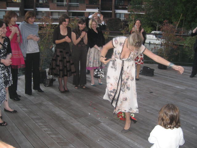 libby graciously goes in for the kill