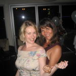 alicia and a very non-suntanned kt