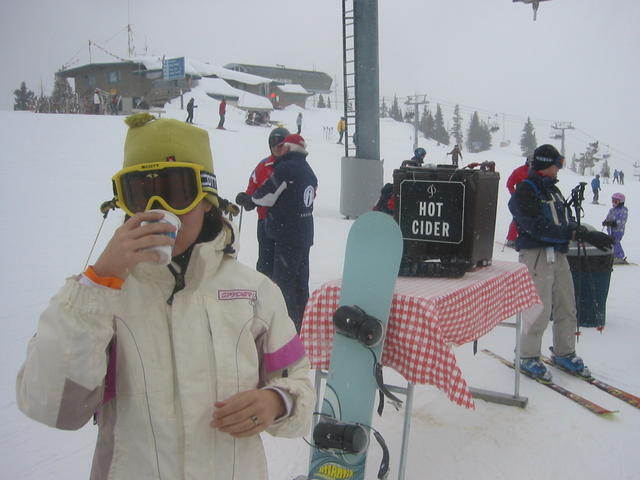 the best things in life etc. hot cider on aspen mtn